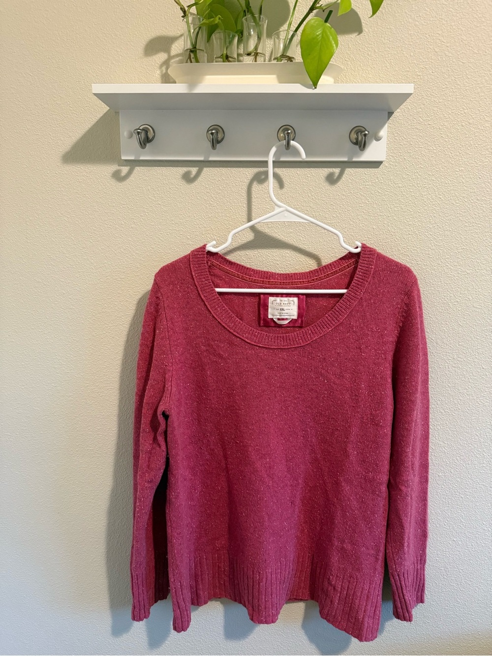 Y2K Old Navy Raspberry Crewneck Sweater